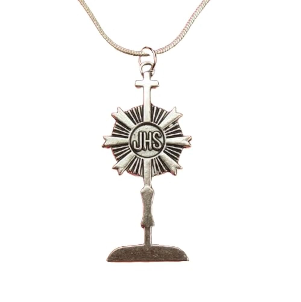 Amazon.com: JHS Christogram Necklace, Christian Symbol Charm